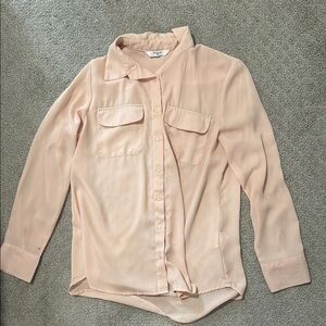 Zara Women's Button Down Shirt - Light Pink